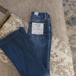 Good American Dark Blue Flare Jeans